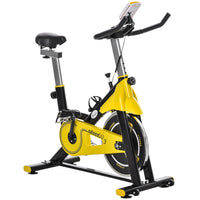 Soozier Stationary Exercise Bike - Indoor Cardio Workout Cycling Bike with Belt Drive Adjustable Resistance-Belt driven mechanism ensures smooth and quiet workouts    