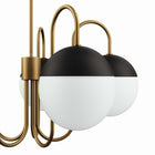 Modway Stellar 5-Light Chandelier - Opal/Satin Brass-Professional Installation Required