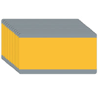 Ashley Productions Big Reading Guide - 3-3/4" x 7-1/4" - Goldenrod - 12 Pack-Easily track print through transparent tinted window