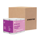 Perk 2-Ply Bathroom Tissue - 242 Sheets Per Roll - 4 Packs of 12 Rolls - 48 Rolls-Core diameter: 1.625"
