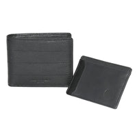 Club Rochelier Men's Billfold Wallet with Removable Card Holder - Black Combo-8 Credit card slots