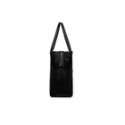 Design Lambert Inc The Valentina Leather Tote Bag - Black-Main compartment