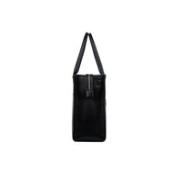 Design Lambert Inc The Valentina Leather Tote Bag - Black-Main compartment