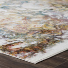 Modway Success Jayla Transitional Distressed Vintage Floral Moroccan Trellis Area Rug - 8 ft W x 10 ft L - Multicolored-Gripping Rubber Underside