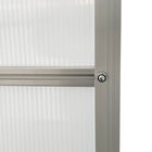 Outsunny 6' x 12' x 6.5' Polycarbonate Greenhouse - Clear- Sliding door design for easy access
 