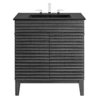 Modway Render 30" Bathroom Vanity - Charcoal/Black-Particleboard and Laminate Construction