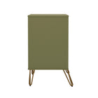 Manhattan Comfort Avira 35" Mid-Century Modern 3-Drawer Dresser - Olive Green-Durable construction built for everyday use