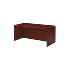 Office Star Napa Collection 66" Desk Shell, Mahogany-Features 1” tops and end panels, and 5/8” modesty panels