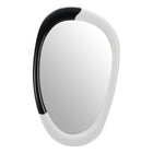 Zuo Muna Mirror - White/Black-Dimensions: 1.2" L x 19.3" W x 31.3" H