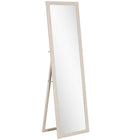 HOMCOM Rectangle Full Body Mirror - 21" W x 64" H - White-Large 64" x 21" (162.5 x 53.3 cm) size offers a complete head-to-toe view for outfits 