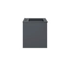 Modway Vitality 24" Bathroom Vanity - Grey/Black-Ceramic Sink With Integrated Countertop