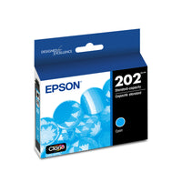 Epson T202 Ink Cartridge - Standard Capacity - Cyan-Sharp text and brilliant colour for high-quality results, fast-drying ink