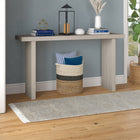 Hudson&Canal Soren 55"W Console Table - Alder White-Features easy assembly