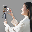Adam Elements SELFIE Pro Wireless Bluetooth Tripod Selfie Stick With LED Light - Black-Wide Compatibility: Supports both iOS and Android devices, with a control range of up to 10 meters for convenient shooting
