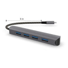 BlueDiamond Slim 4 in 1 USB-C Hub-Durable Construction: Durable aluminum housing in a slim form factor provide a reliable and versatile experience