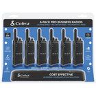 Cobra PX650 Professional FRS Two-Way Radio with Charging Dock - 6 Pack-Battery Type: 2000mAH Li-Polymer Battery