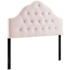 Modway Sovereign Diamond Tufted Performance Velvet Full Headboard - Pink-Luxurious Full Headboard
