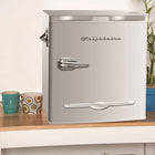 Frigidaire Retro Bar Fridge with Side Bottle Opener - 1.6 cu ft - Moonbeam-The 1.35 cu ft fresh food compartment and 0.25 cu ft freezer compartment allow for additional storage