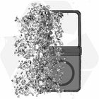ITSKINS Hybrid_R Case Hinge with MagSafe Galaxy Z Flip 7 - Smoke/Transparent-Complete 360 protection