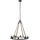 Modway Encircle Chandelier - Black-Vintage Modern Chandelier