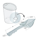 Azar PET Container - 8.5" L x 13.75" H - Clear-4