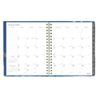 Blueline 17 Months Weekly/Monthly Planner - August to Dec - 9-1/4" H x 7"-1/4" W - Celestial Design - English-Monthly planner before each month