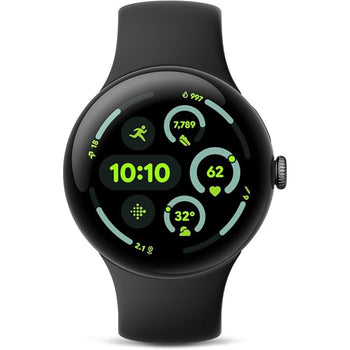 Google Pixel Watch 3 - 45 mm - Bluetooth/Wi-Fi - Matte Black Case