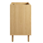 Modway Calla 24" Perforated Metal Bathroom Vanity Cabinet - Oak-Wood Grain Laminate