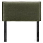 Modway Camille Upholstered Linen Blend Twin Size Headboard - Sage-Flanged Border
