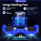 Gyrocopters PRIME Hoverboard for Kids - 15 km/h Speed ​​ - 300 W - 6.5" - LED Wheels - Bluetooth Speaker - Blue-Speed= 15 Km/hr