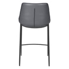 Zuo Magnus Counter Stool - Dark Grey/Black - Set of 2-3 year limited warranty