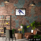 Auston Matthews Toronto Maple Leafs Hustling Spotlight - Framed Canvas - 31" x 22"-Officially licensed by the NHL and NHLPA