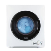 BLACK+DECKER 2.65 Cu. Ft. Portable Dryer - White-1400 Watt Electric 120V vented dryer for use with standard outlets