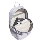 Adidas Amplifier Backpack - Purple/Silver-Two side water bottle pockets accommodate bottles up to 32 oz for easy access on the go
