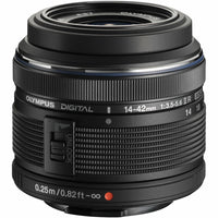 Olympus M.Zuiko Digital 14-42mm f/3.5-5.6 II R Lens - Black-Micro Four Thirds System