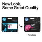 HP 923 Ink Cartridge - Standard Yield - Magenta-Up to twice as many prints with Original HP ink compared to non-HP ink