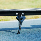 Qaba Folding Lightweight Kick Scooters with Light Up Wheels, 4 Levels Handlebar - Black-Dual braking system enhances safety with effective stopping 