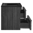 Modway Render 24" Wall-Mount Bathroom Vanity - Charcoal/Black-8