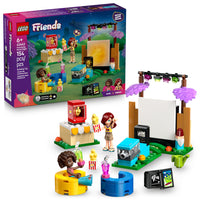 LEGO 42642 Friends Friendship Movie Night Kids Toy-Backyard movie magic: Kids 6 years old and up create the ultimate friendship movie night with working projector, screen, and accessories for pretend play adventures