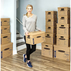 Bankers Box Smoothmove Classic Moving Box  - Small - 15" L x 12" W x 10" H - 10 Pack-Lid ships attached to prevent lid loss, then tears off for use