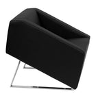 Flash Furniture HERCULES Smart Series Leather Lounge Chair - Black-Black LeatherSoft Upholstery