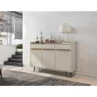 Manhattan Comfort Bradley 53.54" Mid-Century Modern Buffet Stand - Off White-Recommended for up to a 50" TV Stand