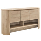 Modway Duval 62" Oval Sideboard - Light Oak-Engineered Wood Blend