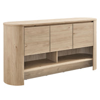 Modway Duval 62" Oval Sideboard - Light Oak-Engineered Wood Blend