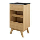 Modway Soma 18" Bathroom Vanity - Oak/Black-8" Centerset Holes