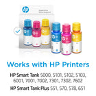 HP 9C228AN 31 Original Ink Bottle Combo - Standard Yield - Cyan/Magenta/Yellow - 3 Pack-Print on and on, print thousands of pages with Original HP Ink Bottles