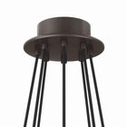 Modway Surround 8-Light Chandelier - White/Bronze-Bulbs Not Included