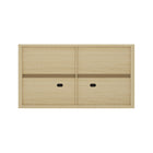 Manhattan Comfort Rivington 60" Modern 4-Door Sideboard - Natural Oak-30 Day Limited Manufacturer's Warranty