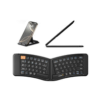 ProtoArc Foldable Ergonomic Bluetooth Keyboard - Black-Scissor-switch Keys