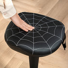 Vinsetto Backless Adjustable Wobble Stool Chair - Black-Shaping cotton padded seat provides support and comfort
